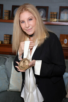 Barbra Streisand Receives The Justice Ruth Bader Ginsburg Woman of Leadership Award.