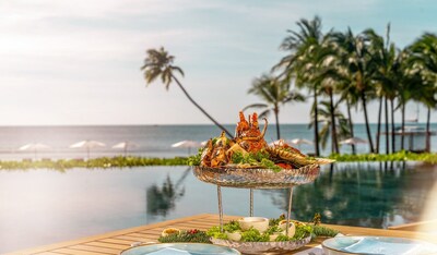 Families will love the Barbecued Seafood Tower (PRNewsfoto/Regent Phu Quoc)
