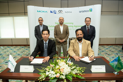 Moxa Inc. and Saudi Aramco Technologies Company Sign Worldwide Commercialization Agreement for Intelligent Integrated Node Solution (PRNewsfoto/Moxa Inc.)