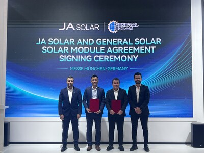 JA Solar Signed a Solar Module Agreement with General Solar