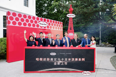 SHANGHAI, CHINA: Häagen-Dazs Macaron Ice Cream launch with Pierre Hermé at the Consulat général de France, Shanghai