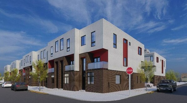 2400 East Venango Street in Port Richmond (Philadelphia, Pennsylvania) is a 30-unit new development featuring 3bd x 3ba townhomes with garage parking. The entitled land sale was brokered by Agent PHL.