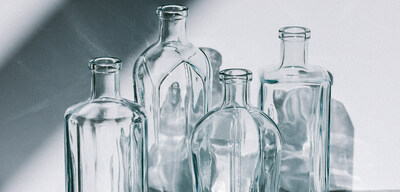 ARCHITYPES(TM) BLUE BOTTLE COLLECTION - BRAND NEW - MADE IN NORTH AMERICA - INSPIRED BY CLASSICAL ARCHITECTURAL PROFILES