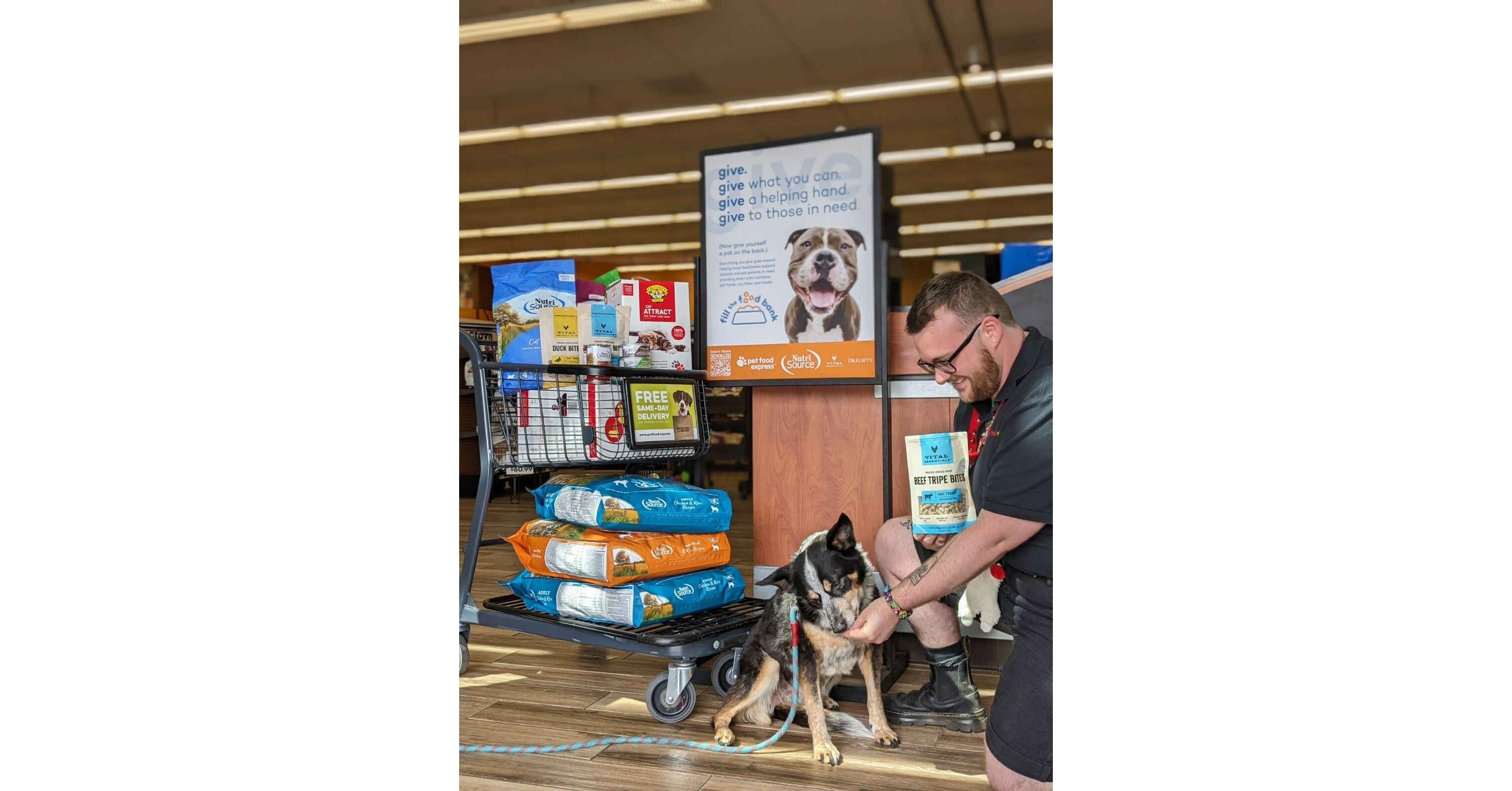 PET FOOD EXPRESS LAUNCHES ANNUAL "FILL THE FOOD BANK" FOOD DRIVE TO