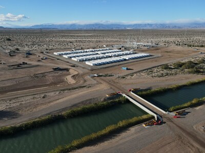 Aerial Photo of the Westside Canal Energy Storage Project