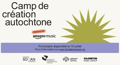 La Fondation SOCAN et le Panthon des auteurs et compositeurs canadiens annoncent le lancement du processus de candidatures pour le 2e Camp de cration autochtone (Groupe CNW/Fondation SOCAN)