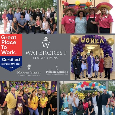 Watercrest Senior Living Group proudly announces their six-time certification as a Great Place to Work awarded by the Great Place to Work Institute and its senior care partner Activated Insights.