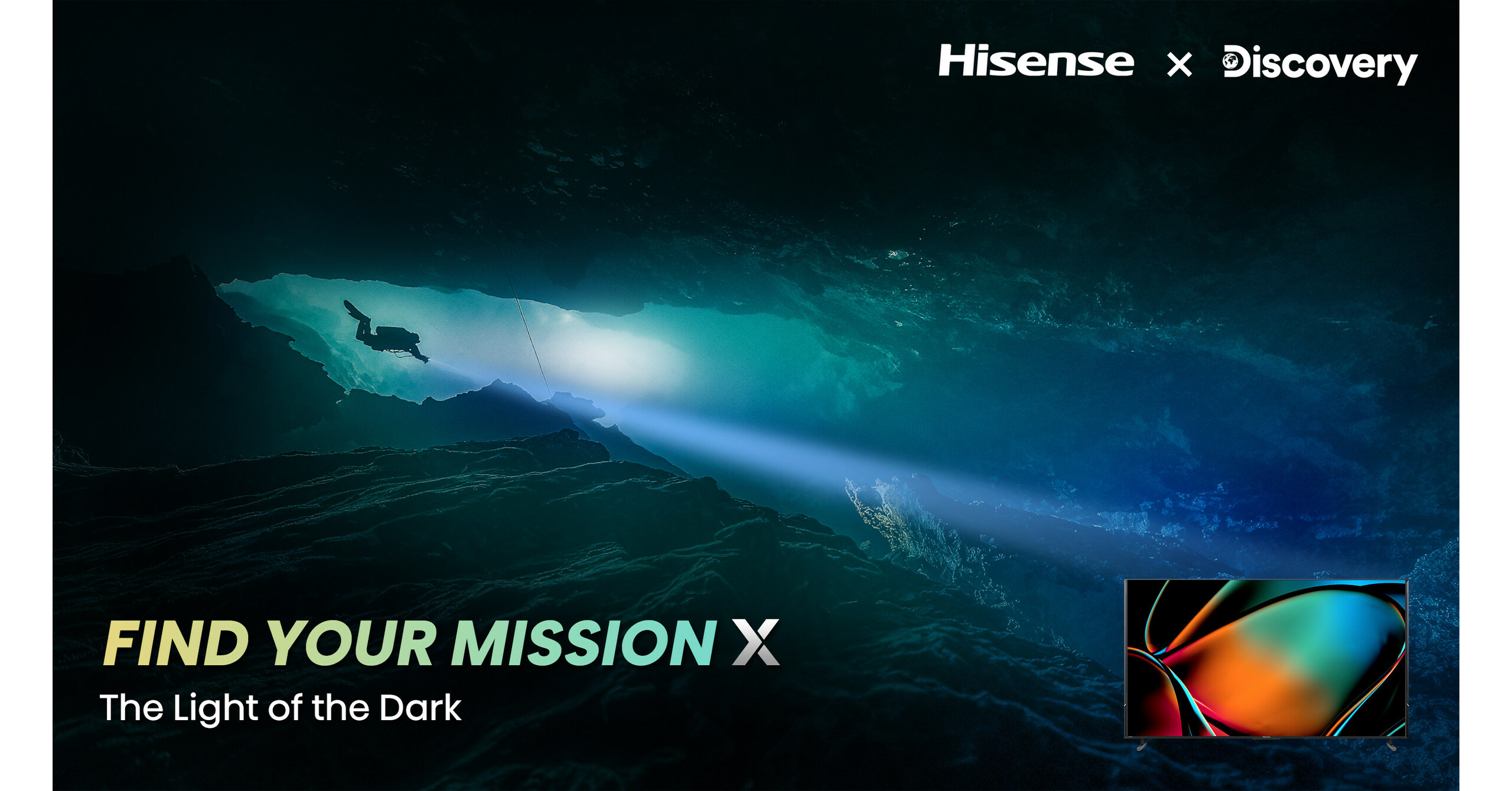 Hisense’s partnership with Discovery encourages consumers to “find their mission X” by fostering a spirit of exploration and curiosity USA – English USA – English
