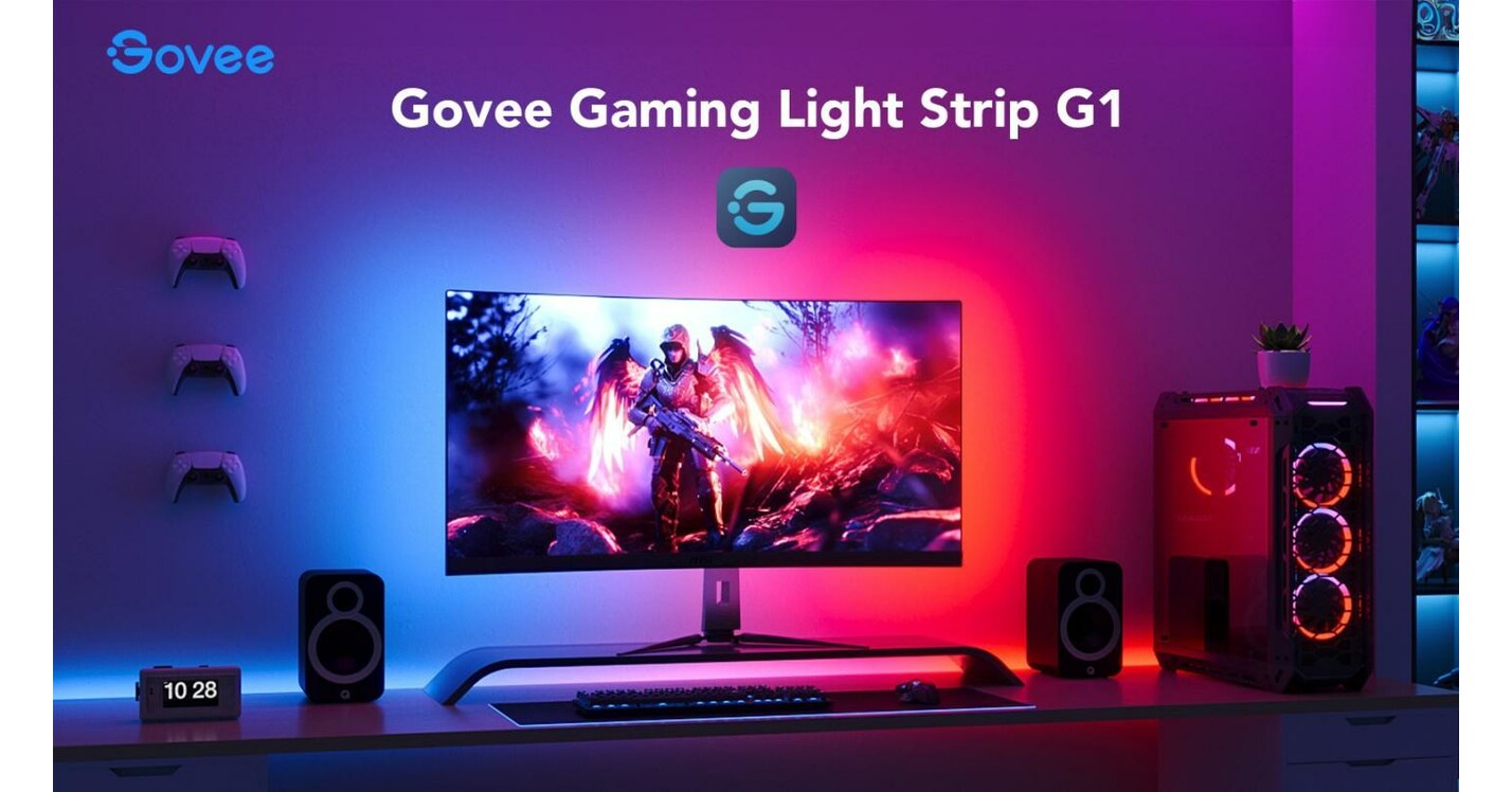 Govee definiert das Spielerlebnis neu mit dem Marktstart seines ersten  Farbanpassungs-Lichtstreifen für PC