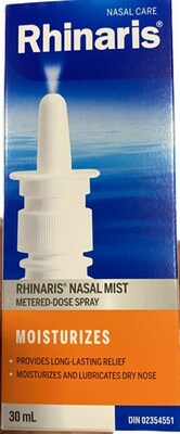Rhinaris Nasal Mist 30 mL (CNW Group/Health Canada)