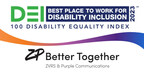 ZP Better Together Named 2023 Best Place to Work for Disability Inclusion - Earns Top Score of 100 on Disability Equality Index® for Fourth Consecutive Year