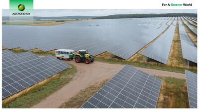 A picture captures Astronergy TOPCon PV modules generating at the Döllen solar farm in Germany.