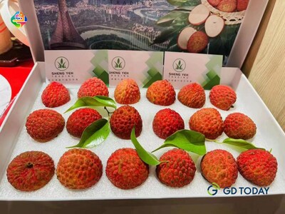 Fresh litchi sent from Guangdong[Photo provided by GDToday]