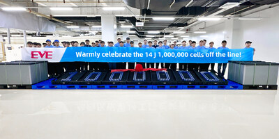 Warmly celebrate 1,000,000 cylindrical cells off the line!