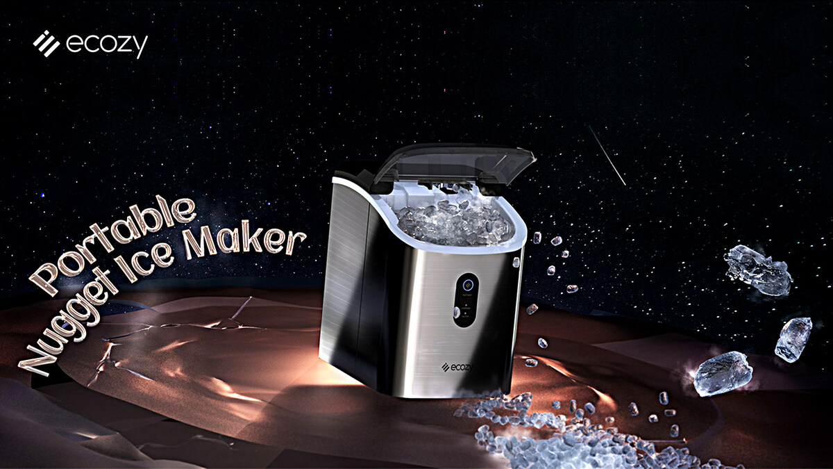 ecozy Portable Countertop Ice Maker Review - Quick Ice Production