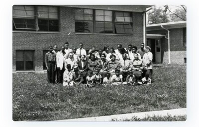 Students and teachers at Kendall School Division II for Negroes, 1950s