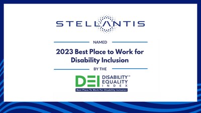Stellantis has been recognized among the "Best Places to Work for Disability Inclusion" by Disability:IN and the American Association of People with Disabilities after earning a top score on the annual Disability Equality Index (DEI) for 2023.