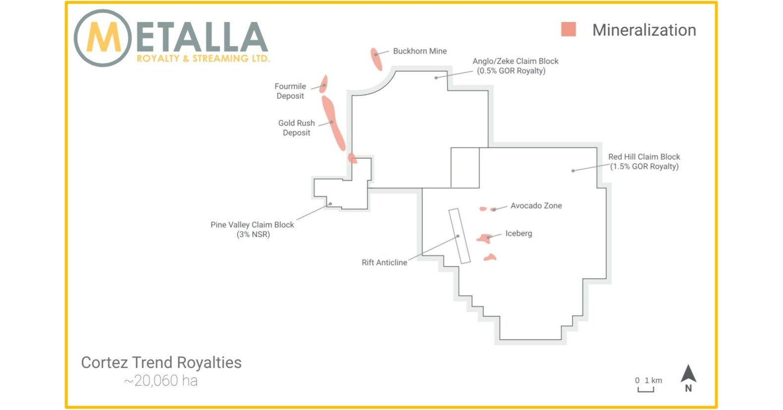 METALLA SELLS CORTEZ MINERAL CLAIMS TO NEVADA GOLD MINES FOR $5 MILLION AND DECLARES A SPECIAL DIVIDEND - Vimarsana News