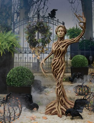 The Grandin Road Haunted Forest Figure makes a striking and enchanted statement for Halloween displays inside and out.