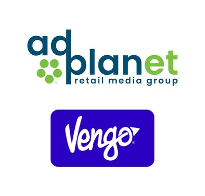 adPlanet Retail Media Group and Vengo Logos