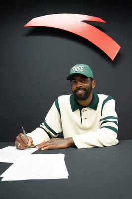 ANTA the Chinese sports brand announced a partnership with American basketball superstar Kyrie Irving.