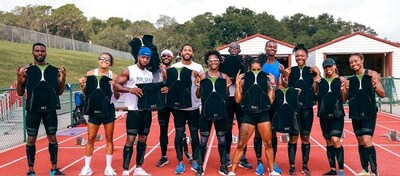 Star Athletics team showcasing their new Exogen wearable resistance by Lila.