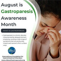 Out of 100,000 people, approximately 10 men and 40 women have gastroparesis. 