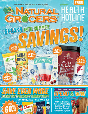 Natural Grocers offers savings and recipes to accompany those delicious summer vibes throughout July. Customers can expect even deeper discounts July 13 – 15.