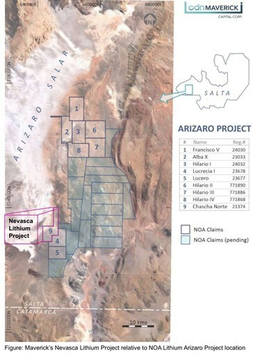 Nevasca Lithium Project (CNW Group/CDN Maverick Capital Corp.) Nevasca Lithium Project (CNW Group/CDN Maverick Capital Corp.)