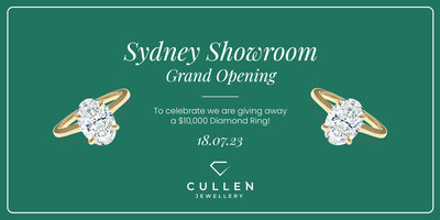 The grand opening of Cullen Jewellery's new Sydney showroom. To celebrate, we are giving away a $10,000 lab grown diamond ring.