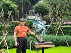 To "Let the world remember Chengdu", the painter, Lin Yue, designs the exhibition of "Sculptures In The Garden"