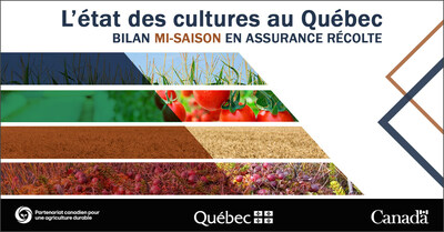 Bilan de mi-saison 2023 en assurance rcolte :
rgions de l'Abitibi-Tmiscamingue et du Nord-du-Qubec (Groupe CNW/La Financire agricole du Qubec)
