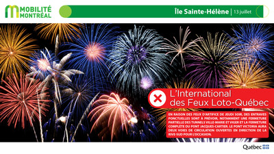 8. Île Sainte-Hélène, 13 juillet (Groupe CNW/Ministère des Transports et de la Mobilité durable)