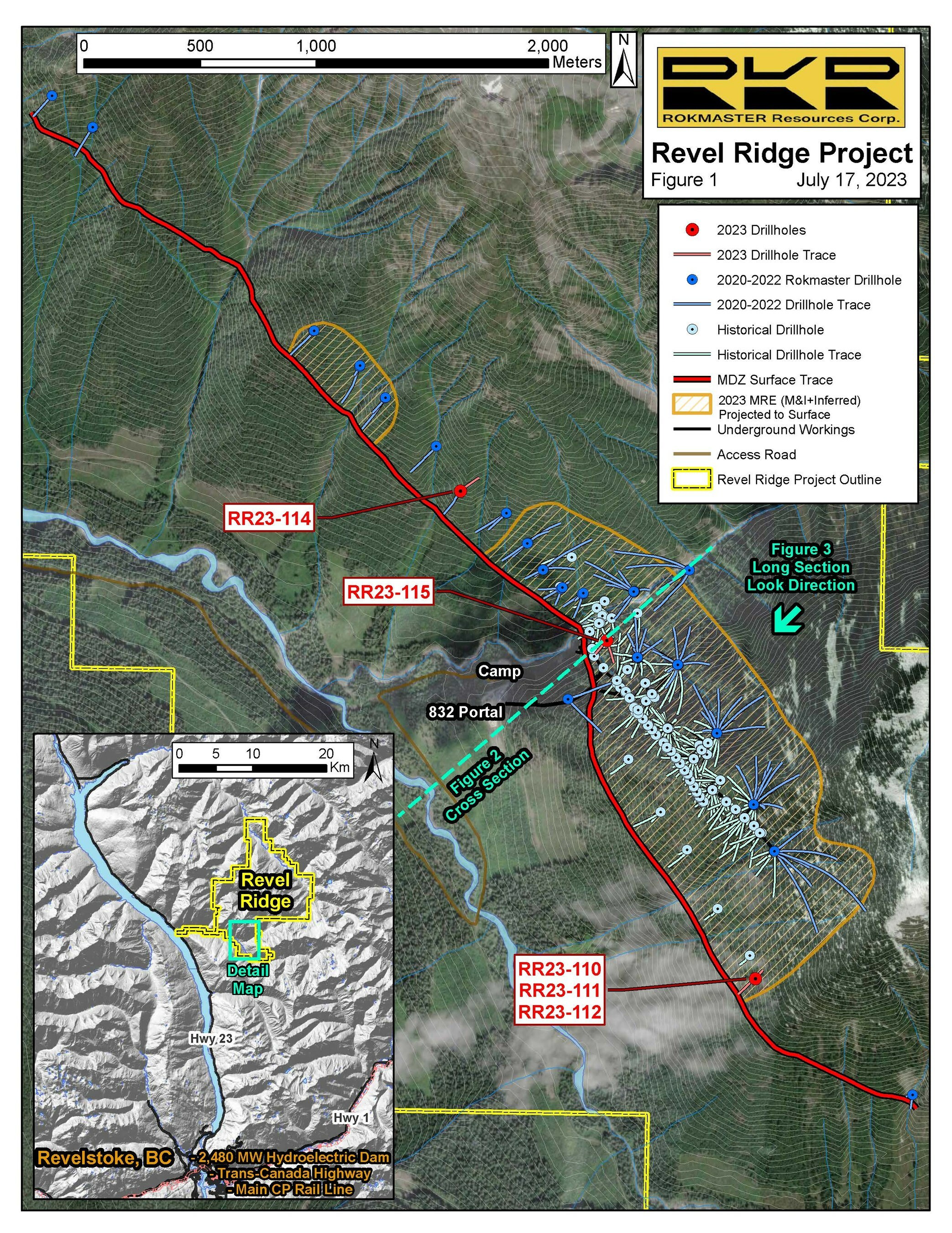 Figure 1 - Drill Plan Map (CNW Group/Rokmaster Resources Corp.)