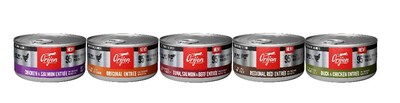 ORIJEN announces new Wet Cat Food line that is available in five diets: Original Entre, Regional Red Entre, Duck & Chicken Entre, and Tuna, Salmon & Beef Entre, and Chicken & Salmon Entre.