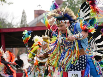 The United Tribes International Powwow, held annually in Bismarck, North Dakota, is one of the largest powwows in the nation. The 2023 event will be held September 8 ? 10, one of the last large outdoor events on the northern Great Plains powwow circuit, features competitive dancers and singers as a highlight of the celebration. Credit: North Dakota Tourism