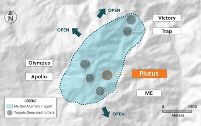 Figure 3: Plan View of the Guayabales Project Highlighting the Plutus Target (CNW Group/Collective Mining Ltd.)