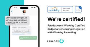 Paradox Earns Workday Certified Badge for Scheduling Integration with Workday Recruiting