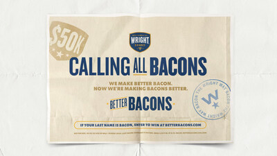 Wright Brand announces nationwide search to help better the lives of fellow Bacons.