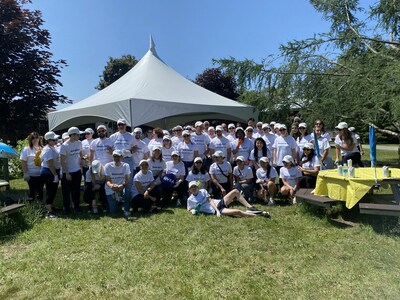 Beiersdorf Canada gathered in Montréal to take part in various activities to create a positive social impact on the communities and the environment. (CNW Group/Nivea)