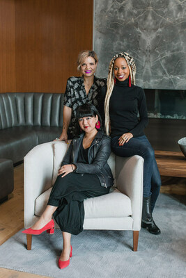 Tinsel co-founders: clockwise, L-R: Liz Castelli, Erica Taylor Haskins, Adette C. Contreras