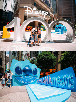 Visit photogenic art installations of Disney characters and familiar quotes in Times Square