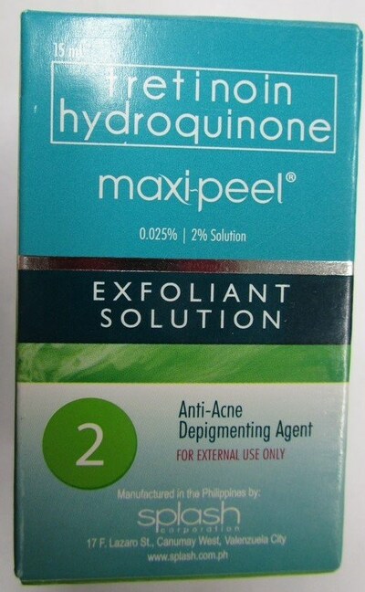Maxi Peel exfoliant solution 2 (CNW Group/Health Canada)