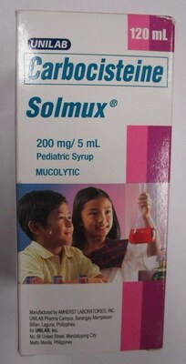 Sirop pour enfants Solmux Carbocisteine Mucolytic Pedriatic Syrup (Groupe CNW/Sant Canada)
