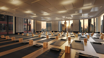 Yoga Studio Rendering at Sweat & Tonic Front/Spadina (CNW Group/Sweat and Tonic)
