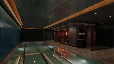 Pool Deck Rendering at Sweat & Tonic Front/Spadina (CNW Group/Sweat and Tonic)