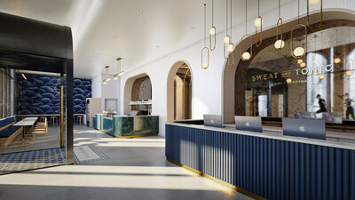 Reception Rendering at Sweat & Tonic Front/Spadina (CNW Group/Sweat and Tonic)