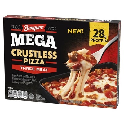 Conagra Brands, Inc. (NYSE: CAG), one of North America's leading branded food companies, has unveiled more than 50 new products this summer across the company’s frozen, grocery and snacks divisions. Banquet is delivering a MEGA way to enjoy pizza with three new Banquet MEGA Crustless Pizzas. Cheesy, saucy, and loaded with toppings, these MEGA meals are big on flavor and protein, with 25-28g per 10 oz. meal. The three new flavors include Pepperoni, Three Meat and Supreme.