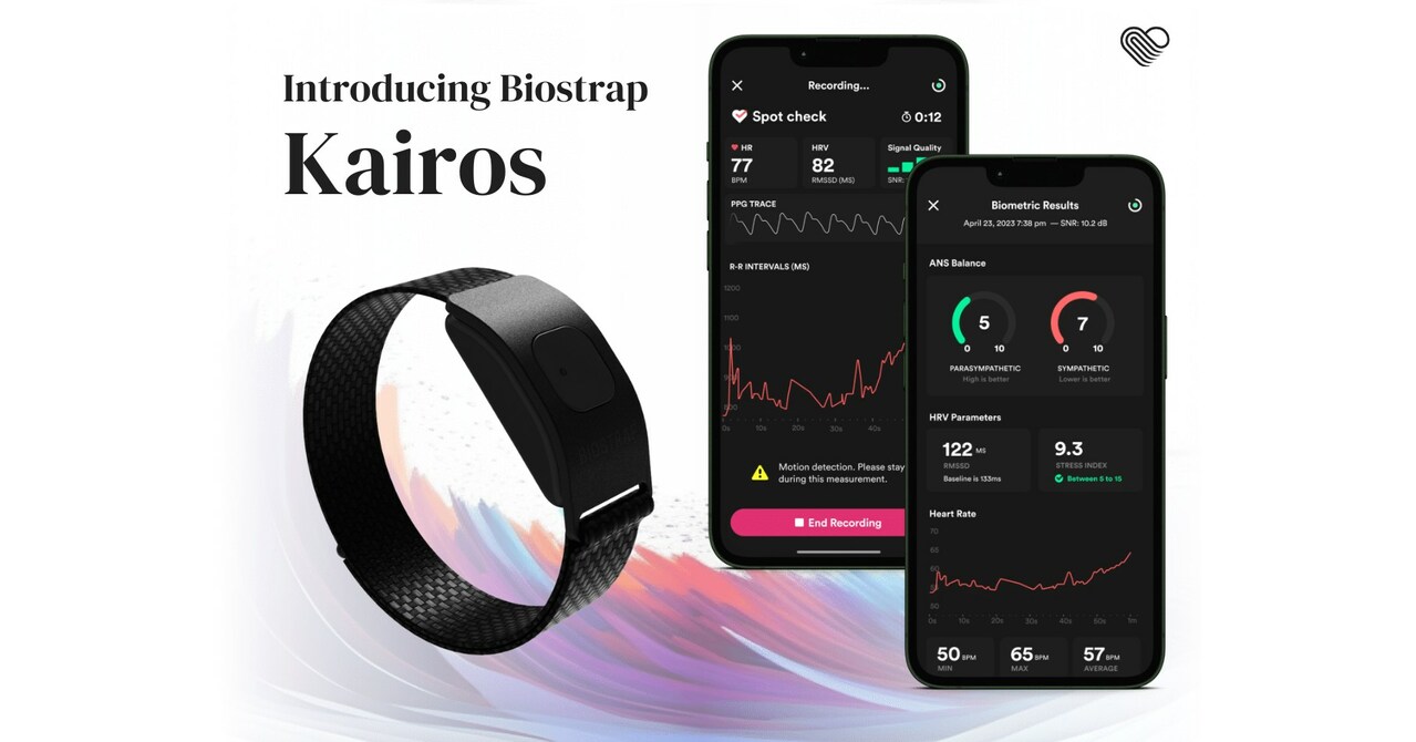 Biostrap Announces The Launch Of Kairos, Setting A New Digital Health  Standard For Stress Resilience Measurement And Heart Rate Variability  Insights