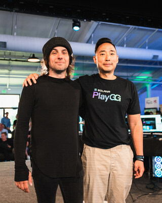 Jerad Finck, Founder and CEO of Cosmic Wire, and Johnny Lee, general manager of Games, Entertainment, and Media at Solana Foundation.